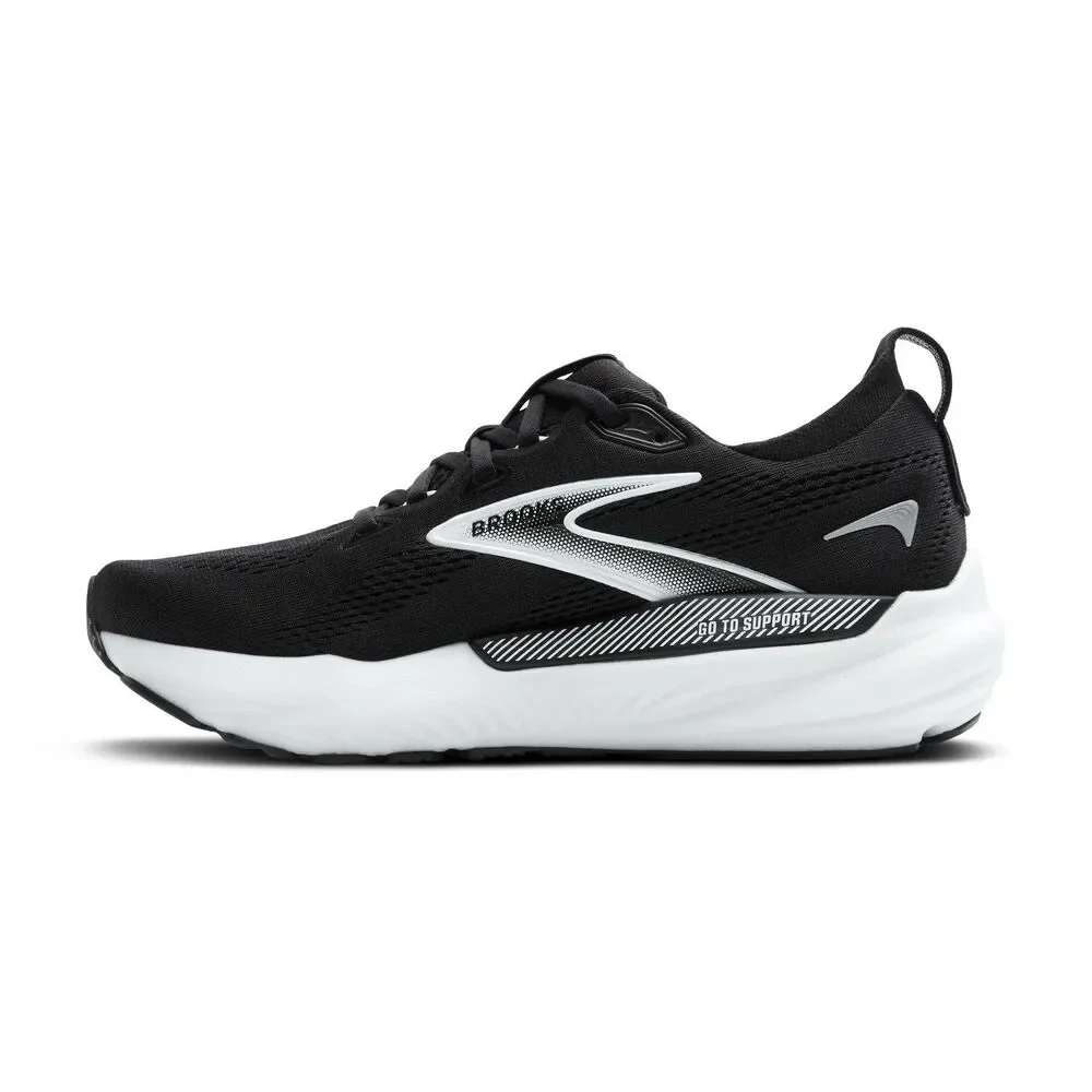 Size 15 Brooks Glycerin GTS 22 Black White Mens Running Shoes 1104461D090